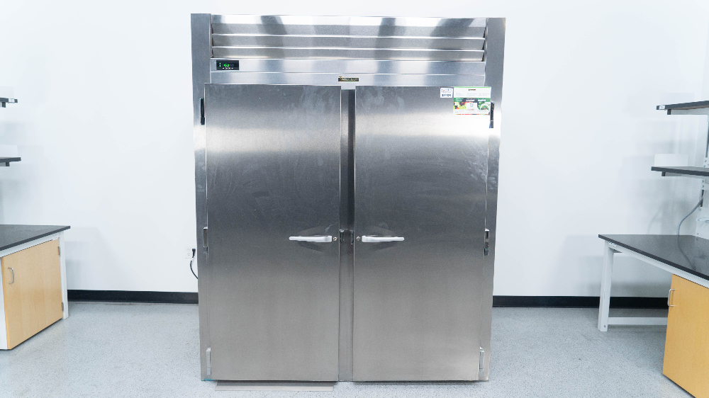 Image of Traulsen RRI232LUT-FHS 68" Stainless Steel Solid Door Roll In Refrigerator